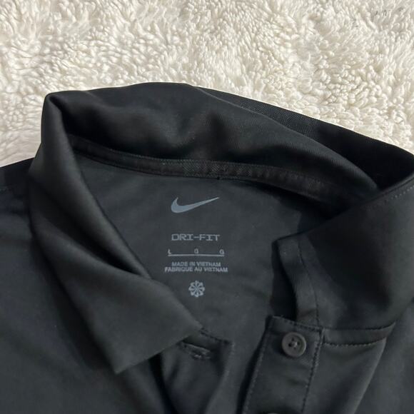 Nike Golf Women’s Size Large Solid Black Sleeveless Golf Polo Workout Sporty - Picture 5 of 6